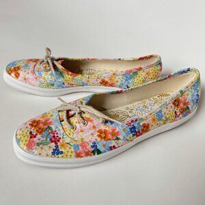 Keds Rife Paper Womens 9 US Floral Slip On Shoes Tie Lace Up WF67293 Flower